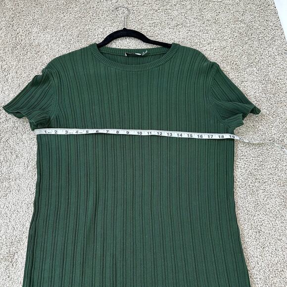 M.M. LaFleur The Hayden Cotton Rib Dress in Everglade Green Size Large Career - Picture 7 of 11